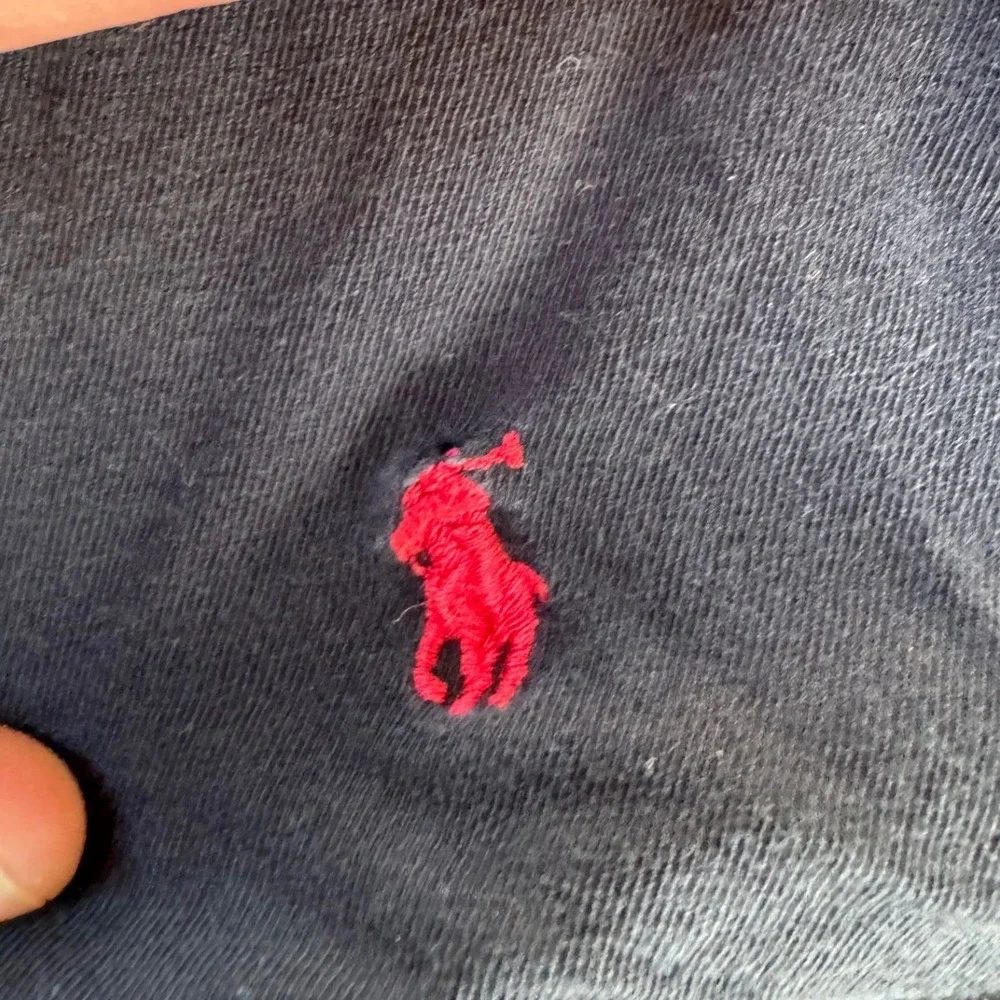 Polo Ralph Lauren Mens 2XL Classic Fit Cotton T-Shirt Black Red Pony Logo